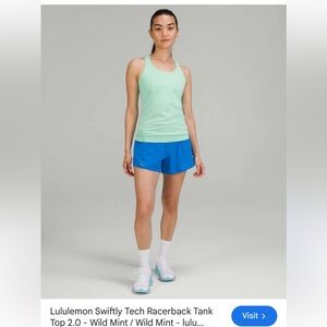 Lululemon Athletica Mint Green Racerback Tank